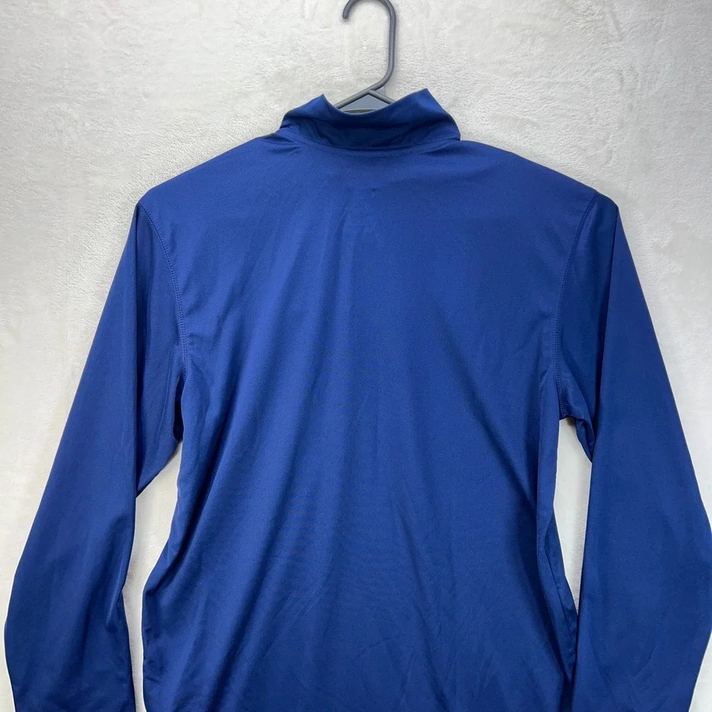 Adidas Chicago Fire Quarter Zip Mens Large Blue MLS Soccer Pullover Jacket NWT